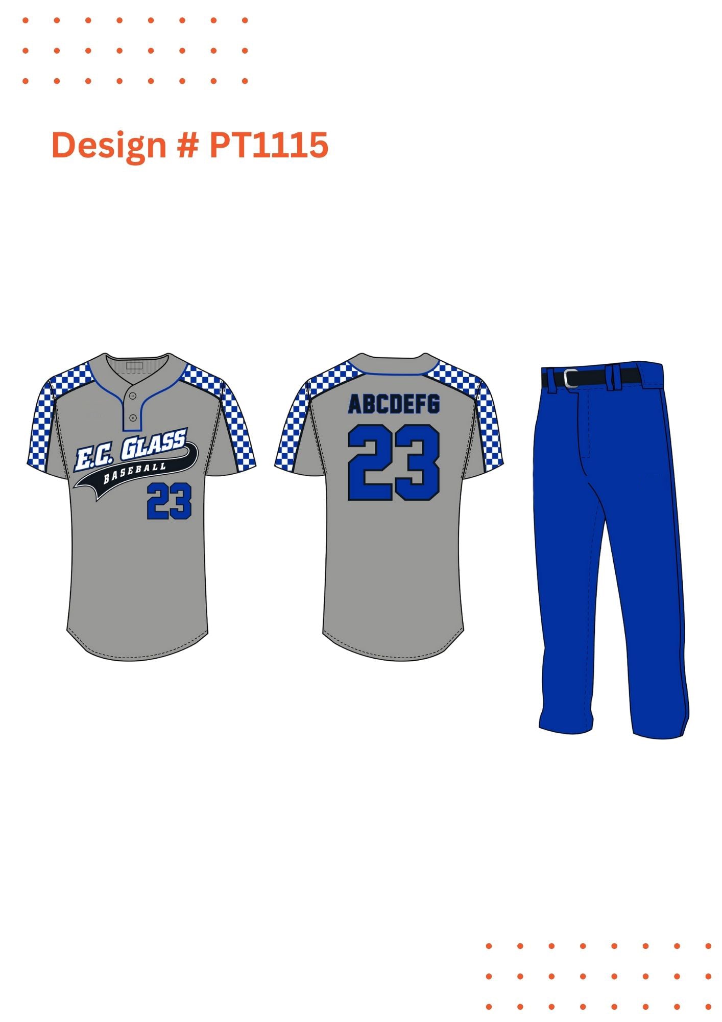 Custom Baseball Kit Design Mockup – Fully Customizable